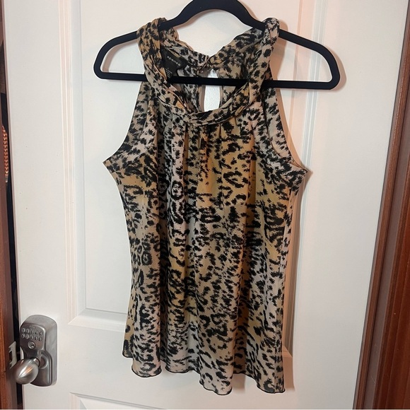 Leopard Trending Tank Top Vintage Spense Size Large Buttoned Neckline at back​​ - Picture 1 of 7